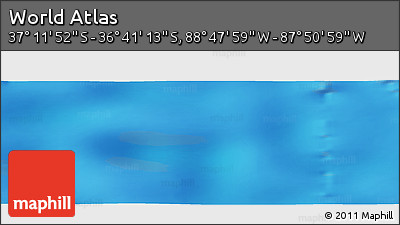 Physical Panoramic Map of the Area around 36° 56' 32" S, 88° 19' 29" W
