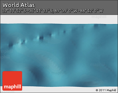 Satellite 3D Map of the Area around 36° 56' 32" S, 89° 10' 30" W