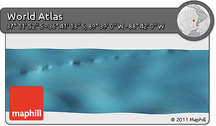 Satellite Panoramic Map of the Area around 36° 56' 32" S, 89° 10' 30" W