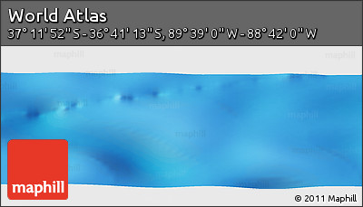 Shaded Relief Panoramic Map of the Area around 36° 56' 32" S, 89° 10' 30" W