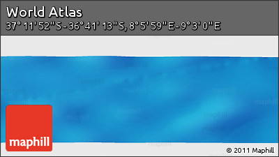 Physical Panoramic Map of the Area around 36° 56' 32" S, 8° 34' 29" E