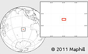 Blank Location Map of the area around 36° 56' 32" S, 92° 43' 29" E