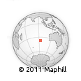 Outline Map of the Area around 36° 56' 32" S, 93° 34' 29" E, rectangular outline
