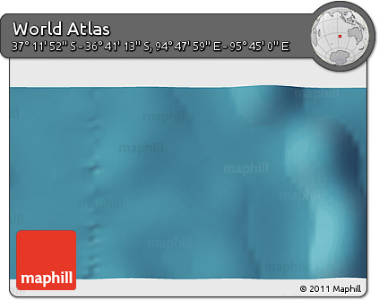 Satellite 3D Map of the Area around 36° 56' 32" S, 95° 16' 30" E