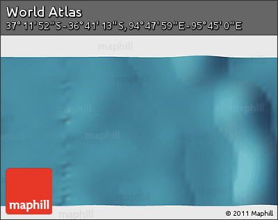 Satellite 3D Map of the Area around 36° 56' 32" S, 95° 16' 30" E