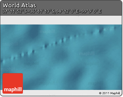 Satellite 3D Map of the Area around 36° 56' 32" S, 98° 40' 30" E