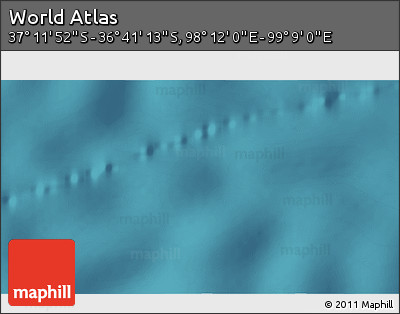 Satellite 3D Map of the Area around 36° 56' 32" S, 98° 40' 30" E