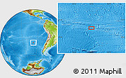 Physical Location Map of the area around 36° 56' 32" S, 98° 31' 30" W