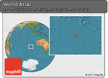 Satellite Location Map of the Area around 36° 56' 32" S, 99° 31' 30" E
