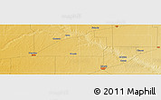 Physical Panoramic Map of the area around 37° 14' 49" N, 101° 4' 29" W