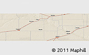Shaded Relief Panoramic Map of the area around 37° 14' 49" N, 101° 4' 29" W