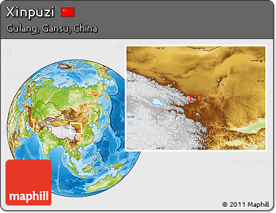 Physical Location Map of Xinpuzi