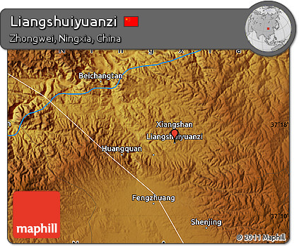 Physical Map of Liangshuiyuanzi