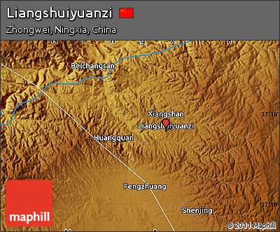 Physical Map of Liangshuiyuanzi