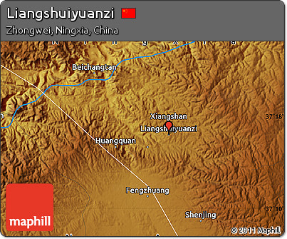 Physical Map of Liangshuiyuanzi