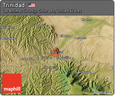 Satellite Map of Trinidad