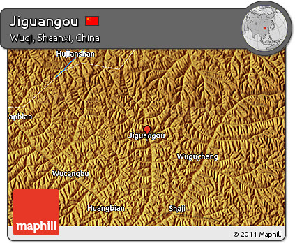 Physical 3D Map of Jiguangou