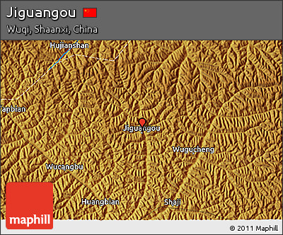 Physical 3D Map of Jiguangou