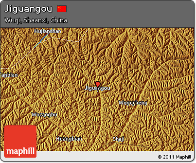 Physical 3D Map of Jiguangou