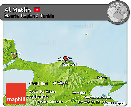 Physical 3D Map of Al Matlīn