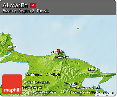 Physical 3D Map of Al Matlīn
