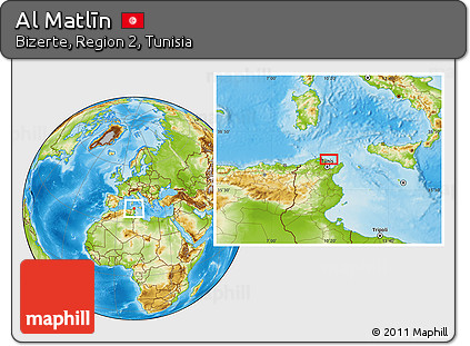 Physical Location Map of Al Matlīn