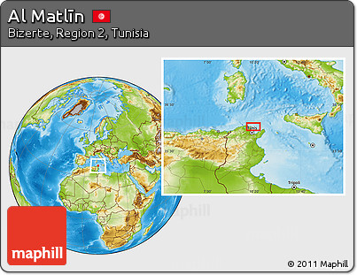 Physical Location Map of Al Matlīn
