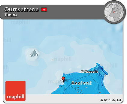 Political 3D Map of Oumsetrene
