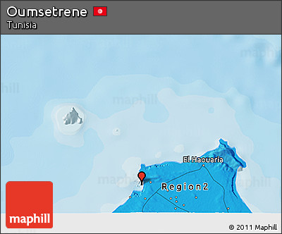 Political 3D Map of Oumsetrene