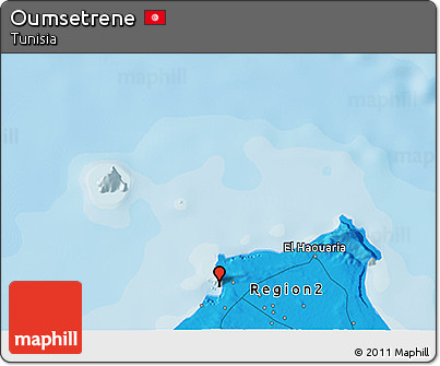 Political 3D Map of Oumsetrene