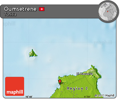 Physical Map of Oumsetrene