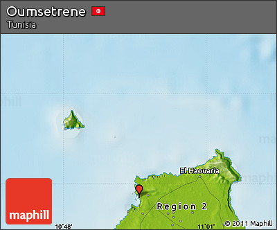 Physical Map of Oumsetrene