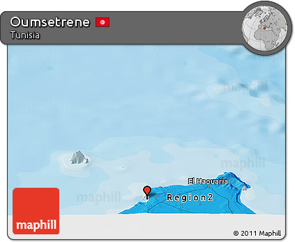 Political Panoramic Map of Oumsetrene
