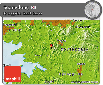 Physical 3D Map of Suam-dong