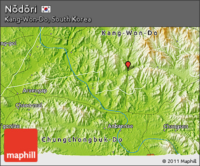 Physical 3D Map of Nŏdŏri