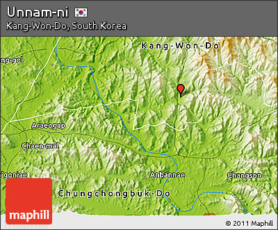 Physical 3D Map of Unnam-ni