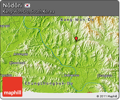 Physical 3D Map of Nŏdŏri