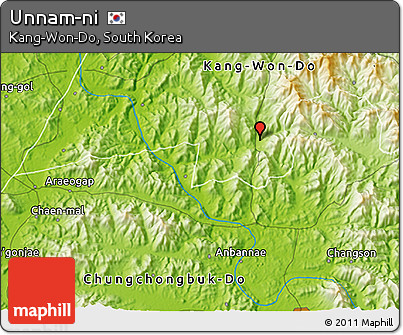 Physical 3D Map of Unnam-ni