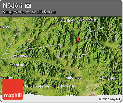 Satellite 3D Map of Nŏdŏri