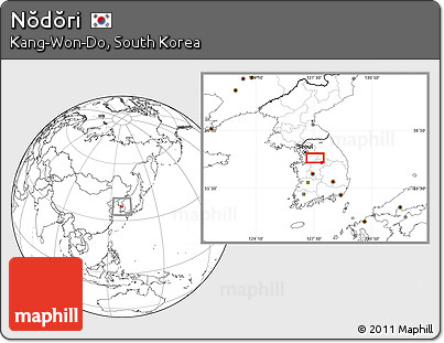 Blank Location Map of Nŏdŏri