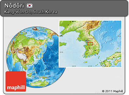 Physical Location Map of Nŏdŏri