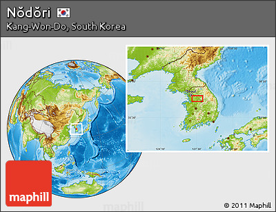 Physical Location Map of Nŏdŏri