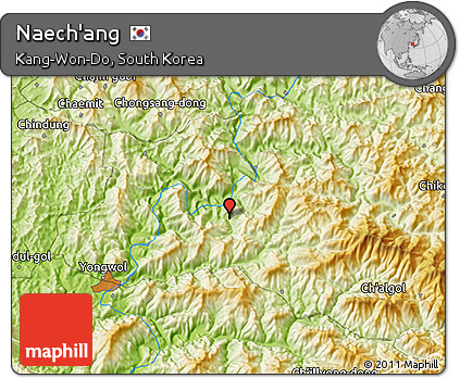 Physical 3D Map of Naech'ang
