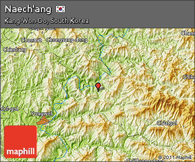 Physical 3D Map of Naech'ang