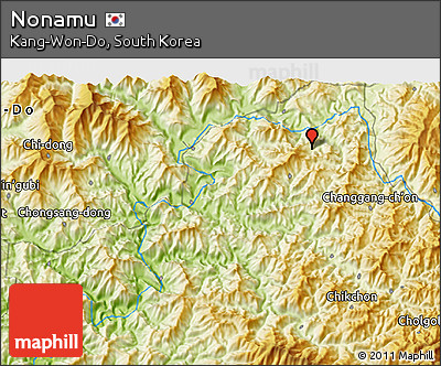 Physical 3D Map of Nonamu