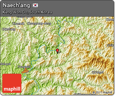 Physical 3D Map of Naech'ang
