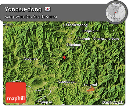 Satellite 3D Map of Yongsu-dong
