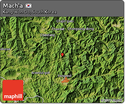Satellite 3D Map of Mach'a