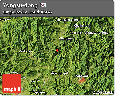 Satellite 3D Map of Yongsu-dong