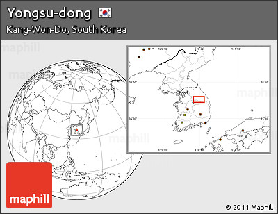 Blank Location Map of Yongsu-dong